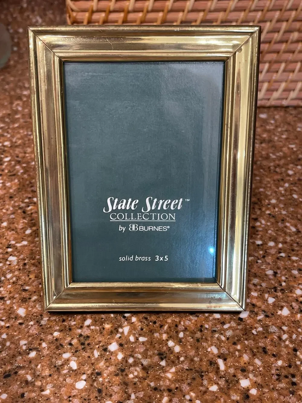 Vintage State Street collection, solid brass picture frame